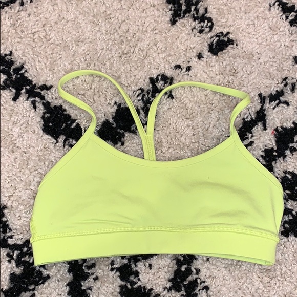 lululemon athletica Other - lululemon neon yellow sports bra w meshy back lululemon athletica Other - lululemon neon yellow sports bra w meshy back